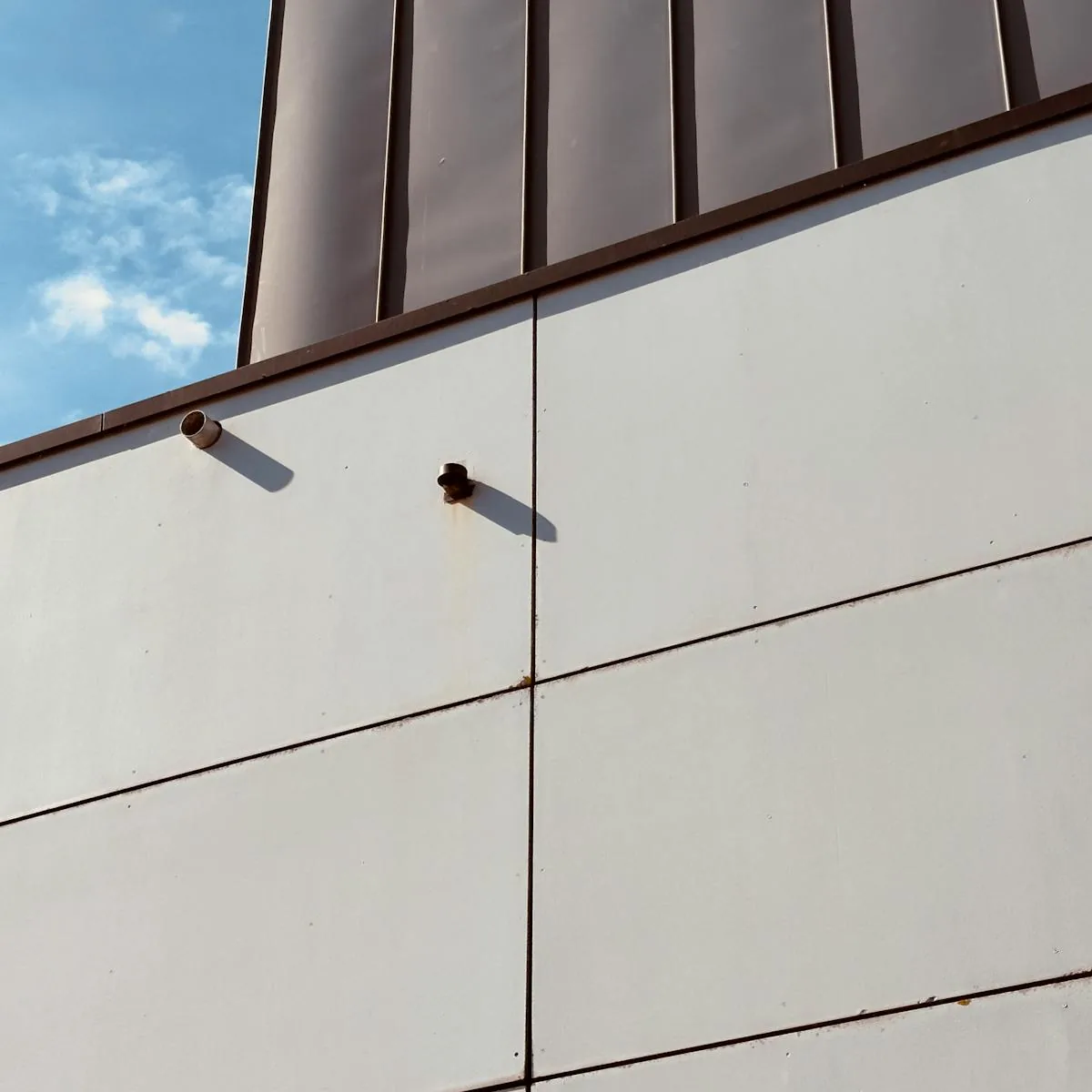 Modern architectural detail with clean geometric lines and muted tones.